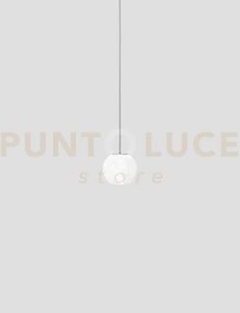 Oto sospensione 18 bianco rigadin nickel satinato 1 luce attacco g9