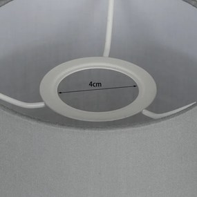 Brilagi - Paralume universale NUBILA E27 15,5x14 cm grigio chiaro