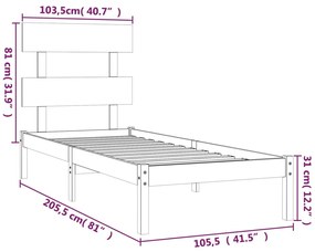 Giroletto in Legno Massello 100x200 cm