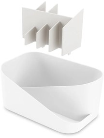 Organizer da bagno in plastica bianca per cosmetici Glam - Umbra