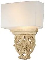 Lampada da parete House in Metallo Albero Beige