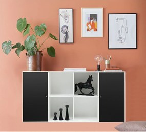 Scrigno da parete in bianco e nero Hammel , 136 x 69 cm Mistral Kubus - Hammel Furniture