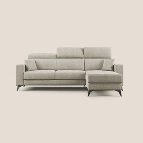 Pegaso divano letto angolare con poggiatesta reclinabili e rivestimento impermeabile T02