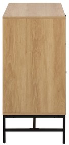 Cassettiera effetto rovere in colore naturale 81x80x40 cm Albany - Actona