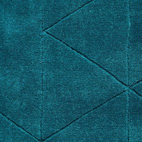 Tappeto in lana verde smeraldo , 150 x 230 cm Kasbah - Think Rugs