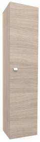 Colonna per mobile bagno sospesa 1 anta P 15.5 x L 31.5 x H 136 cm rovere fumo