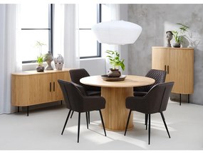 Tavolo da pranzo rotondo in rovere ø 120 cm Nola - Unique Furniture