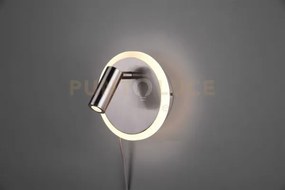 Jordan applique led acciaio doppia illuminazione con accensione sep...