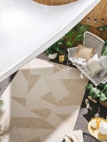 benuta Nest Tappeto per interno ed esterno Bronco Crema 80x150 cm - Tappeto outdoor per balcone, terrazzo e giardino