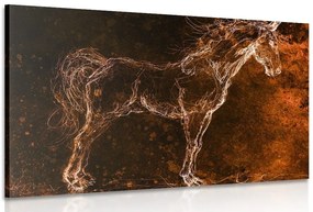 Quadro su tela – Cavallo astratto