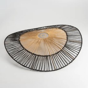 Brilagi - Plafoniera LED a montaggio superficiale CERIA BOHO 1xE27/40W/230V Ø 50 cm nero/marrone/rovere