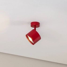 Argon Faretto da soffitto Chloe orientabile 1 luce, rosso