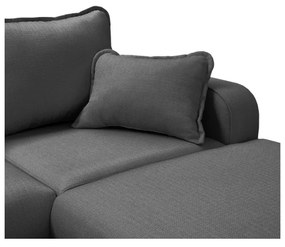 Divano angolare grigio scuro (angolo destro) Beata - Ropez