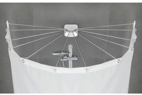 WENKO 23863100 - Supporto doccia 96x72 cm acciaio inox/bianco