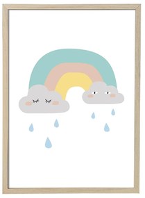 Poster da parete in cornice naturale Cornice, 55 x 75 cm Saida - Bloomingville Mini