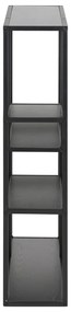 Libreria da parete nera-color legno naturale effetto frassino 75x91 cm Seaford - Actona