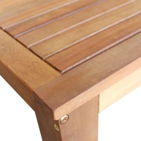 Tavolo e sedie da bar set 7 pz in legno di acacia massello