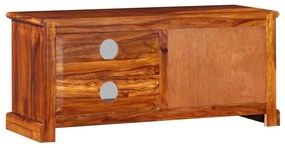 Mobile porta tv in legno massello di sheesham 90x30x40 cm