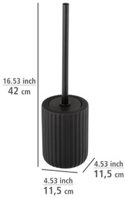 WENKO 24805100 - Scopino WC BELLUNO 11,5x42 cm nero