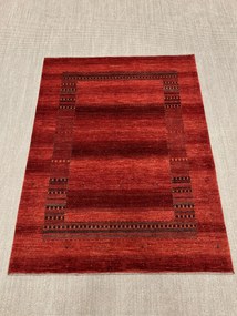 Loribaft Tappeto 200 x 150 Rosso (Iran) Annodato A Mano