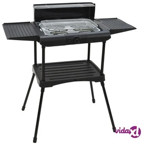 ProGarden Griglia Elettrica Barbecue con Supporto 2000W Nera