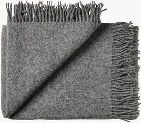 Coperta in lana di agnello con frange Season