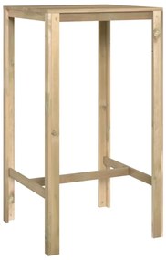 Tavolo da bar 60x60x110 cm in legno di pino impregnato