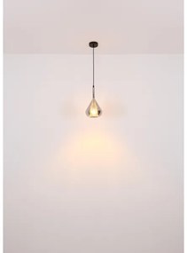 Globo 15542 - Lampadario a sospensione con filo GEEKY 1xE27/60W/230V diametro 20 cm nero