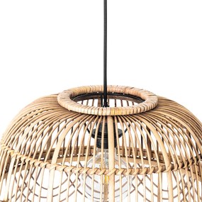 Lampada a sospensione orientale in rattan 44 cm - Michelle