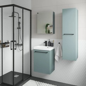 Mobile da bagno sotto lavabo SENSEA Remix verde laminato opaco L 45 x H 58 x P 33 cm 1 anta, lavabo non incluso