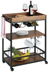 Scaffale mobile da cucina Rustico - Wenko