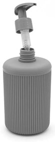 Set accessori bagno dispenser e portaspazzolini da appoggio grigio in plastica Ring