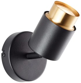 Brilliant - Faretto da parete LED COVELO 1xGU10/5W/230V nero/oro
