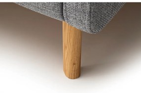 Letto matrimoniale imbottito grigio con contenitore con rete inclusa 180x200 cm Lotte – Meise Möbel