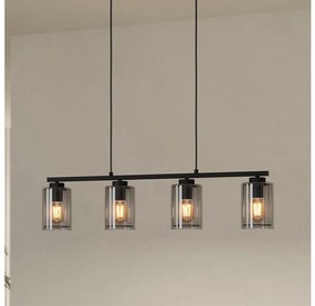 Eglo 99707 - Lampadario su corda ZOCABON 4xE27/40W/230V