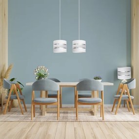 Lampadario su filo HELEN 2xE27/15W/230V bianco