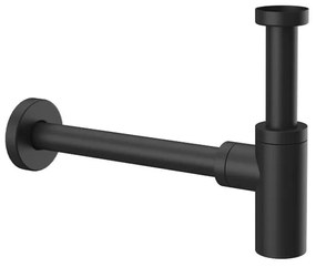 Kamalu - Sifone di scarico per lavabo colore nero opaco | KS050B