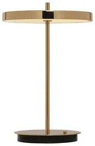 Lampada da tavolo a LED dimmerabile in oro con paralume in metallo (altezza 31 cm) Asteria Move - UMAGE