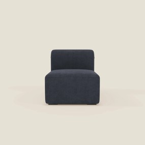 BonBon modulo centrale 70 cm – Poltrona o elemento componibile in tessuto smacchiabile T23 blu ardesia