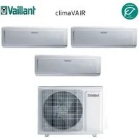 Climatizzatore Condizionatore Vaillant Trial Split Inverter serie CLIMAVAIR PLUS VAI 8 9+9+12 con VAF8-070W3NO R-32 9000+9000+12000