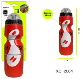 Trade Shop - Borraccia In Pvc Con Beccuccio Retraibile Tappo Anti Polvere Da 650 Ml Xc-2664