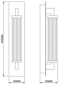 Zuma Line 003064-034745 - Lampada da parete LED DORIA LED/8W/230V dorata