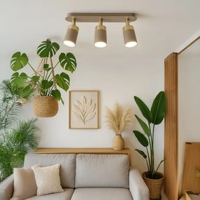 Brilagi - Faretto POKER 3xGU10/25W/230V beige