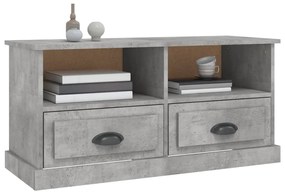 Mobile porta tv grigio cemento 93x35,5x45cm legno multistrato