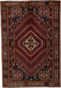 Shiraz Tappeto persiano 180x260 Rosso (Iran) Annodato A Mano