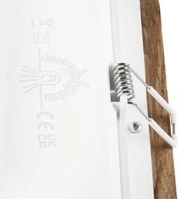 Lampada LED da incasso WOODY SPOT LED/17W/230V 3000K noce 18,5x18,5 cm