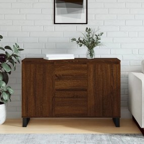 Credenza rovere marrone 104x35x70 cm in legno multistrato