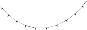 Catena luminosa nera collegabile con spina, 6m, 10 luci E27, IP64 - Lubber