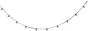 Illuminazione per feste nera collegabile con spina 6m incl. E27 10 luci IP44 - Lubber