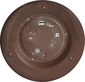 Plafoniera classica rossa con vetro bianco - Mesiac